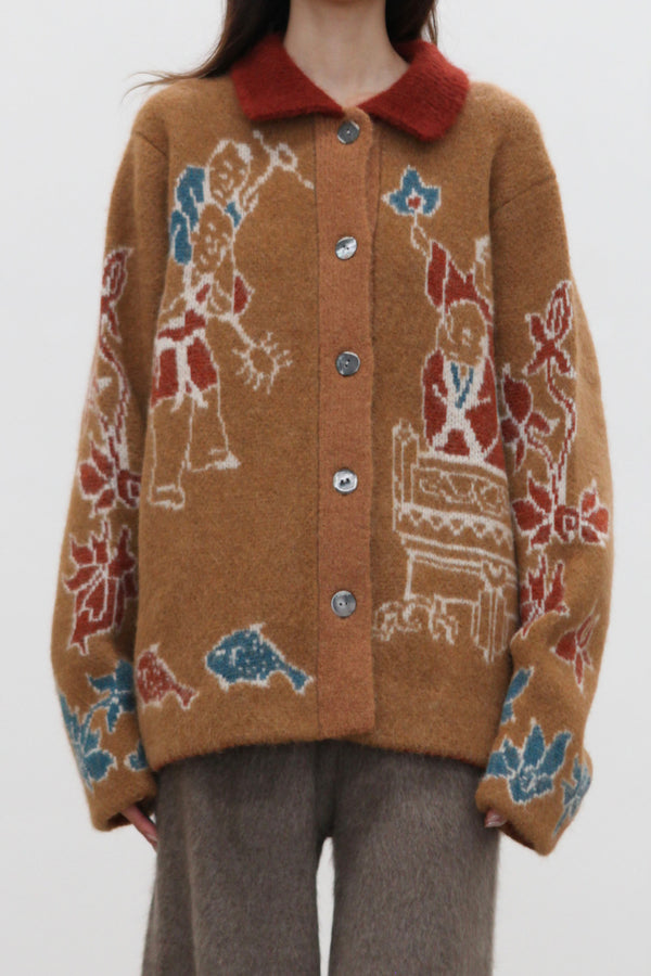 YANYAN KNITS 25 Fall/Winter LAZA Work Jacket/Short Coat YYK-YYW25-2031-ZONG (Brown)